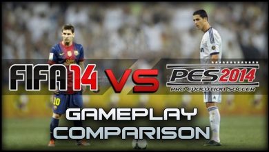 PES 14 vs FIFA 14