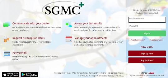 SGMC MyChart Login 1