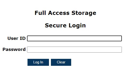 StorageAccess.net Login 1